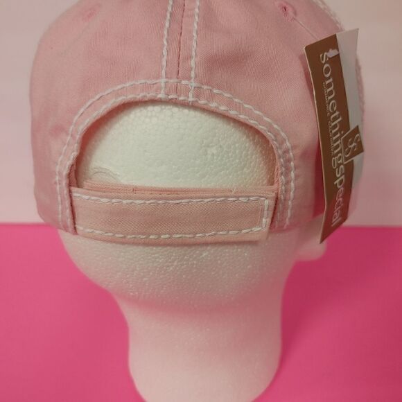 LADIE'S BLING CAP WITH CHROME LETTER "C" - Picture 5 of 7